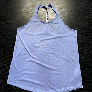 Nike Women's DriFit Light Blue Work out Top Size L